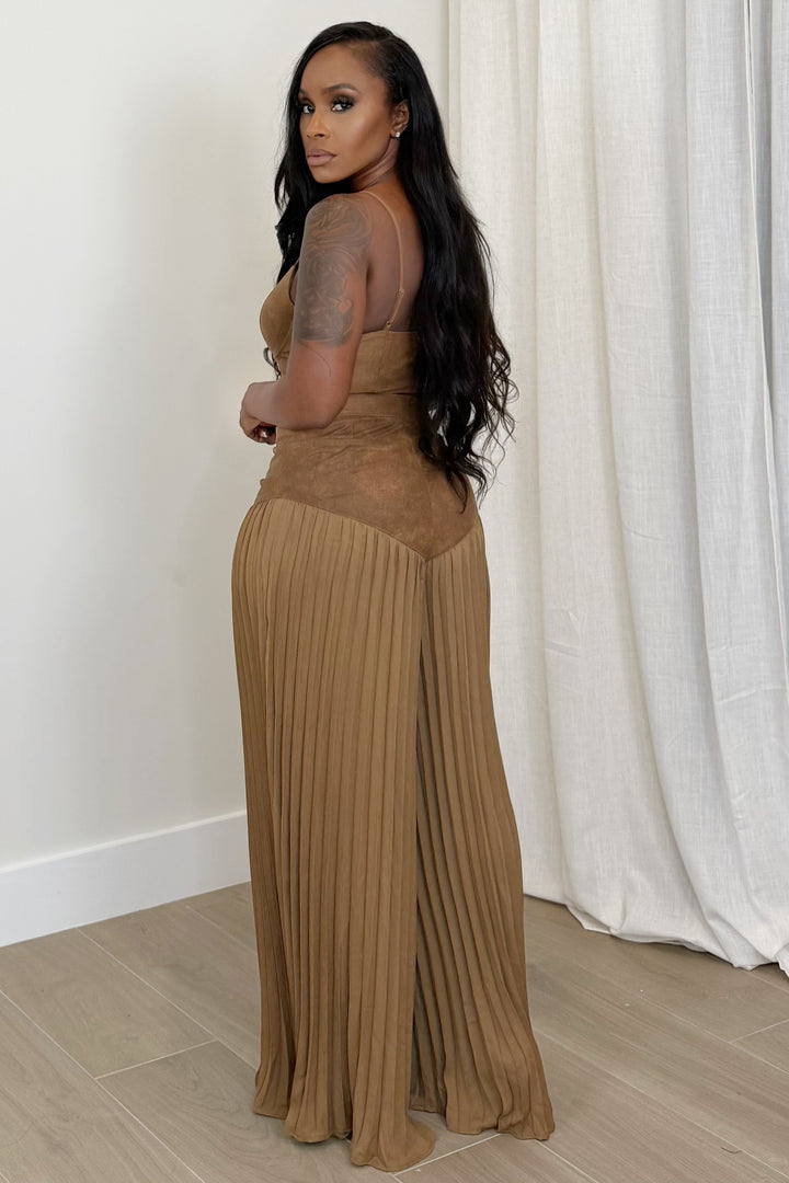 Velvet Dune Pant & Bra Set (Mocha)