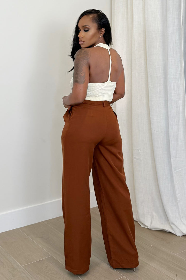 The Chestnut Tailored Trouser (Brown)