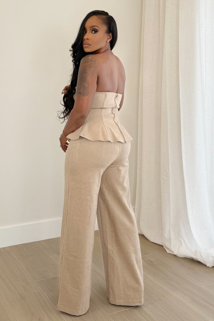 The Sandstone Pant Luxe Set (Nude)