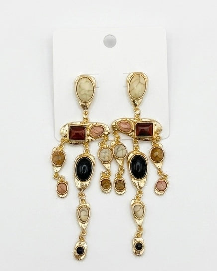 The Sedona Stone Chandelier Earrings