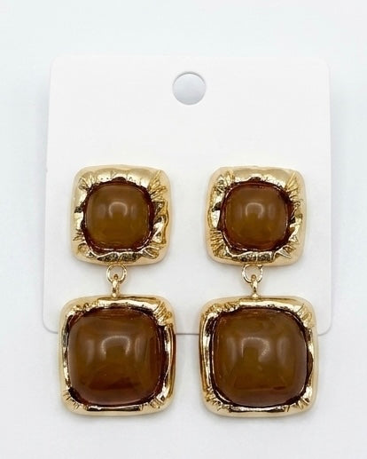 The Retro Cushion Cabochon Drops