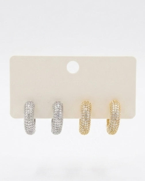 Rhinestone Huggies