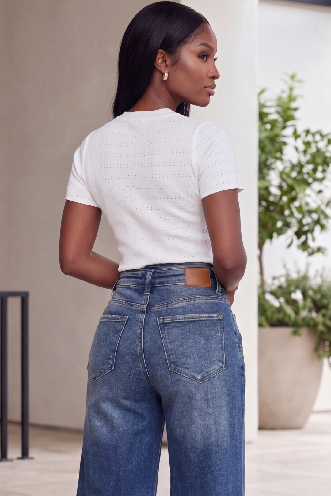 The Belle Bow Knit Top[White]