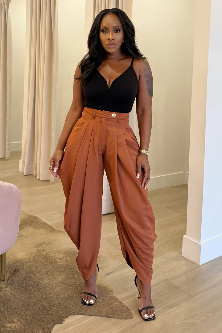 Monaco Drape High waist Trousers