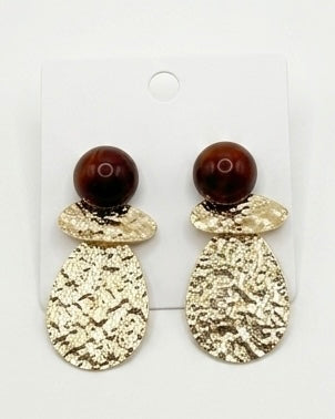 Gilded Texture Stone Drops