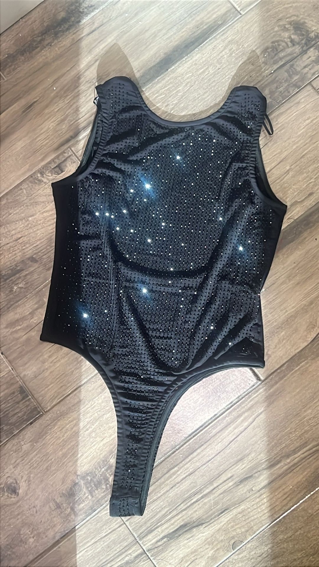 Bejeweled Low Back Bodysuit