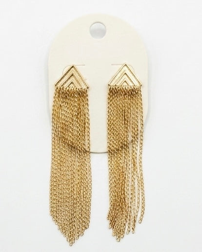 The Met Gala Chain Fringe Earrings