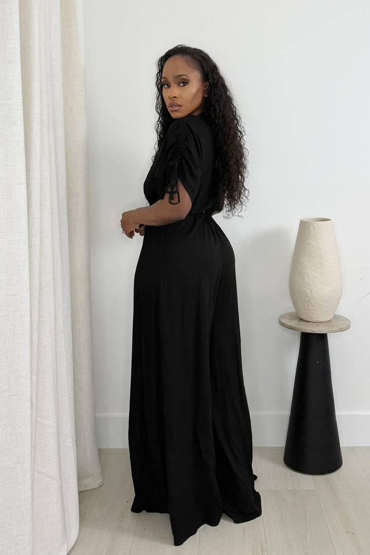 Keep it cool Keyhole Jumpsuit(Black)