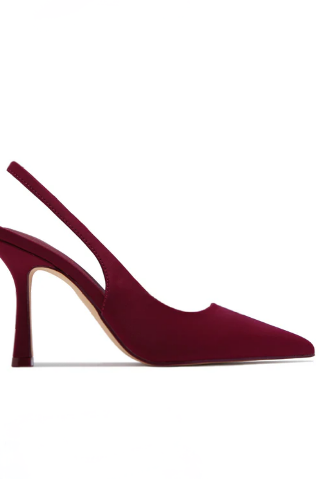 The Luxe SlingBack Heels (Burgundy)