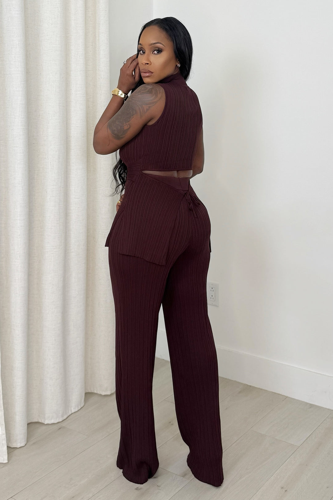 The “Cocoa Muse” Pant set (Chocolate)