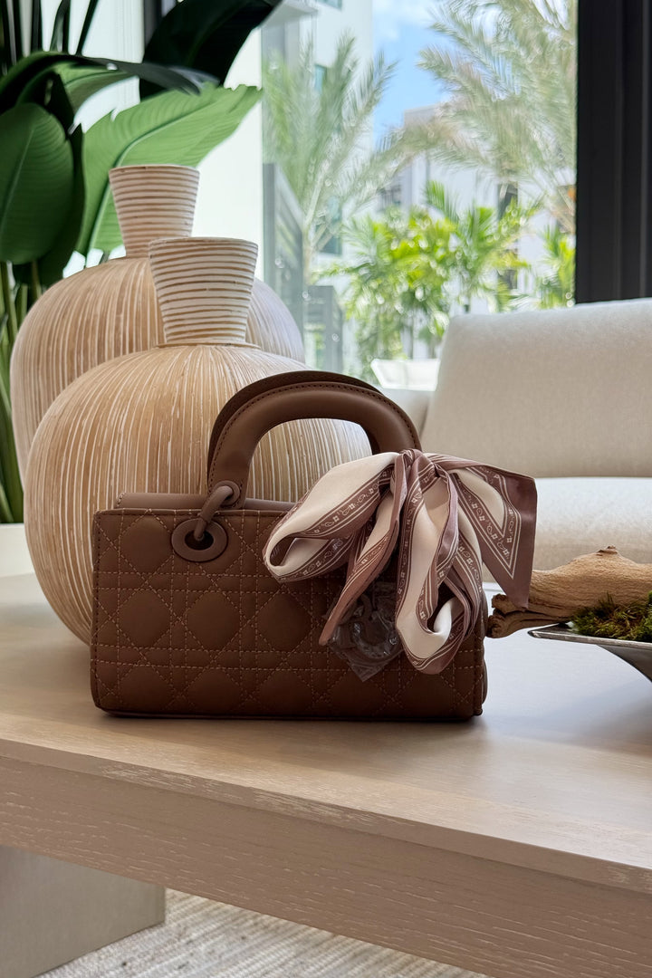 Inspired Scarf Handle Clutch