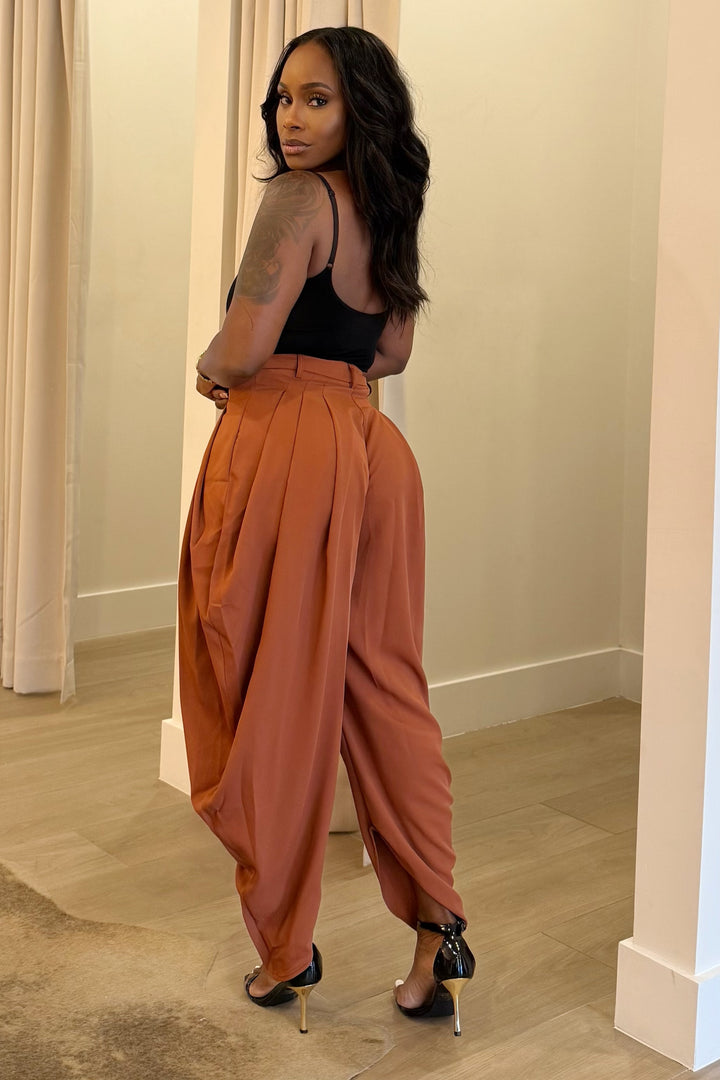 Monaco Drape High waist Trousers