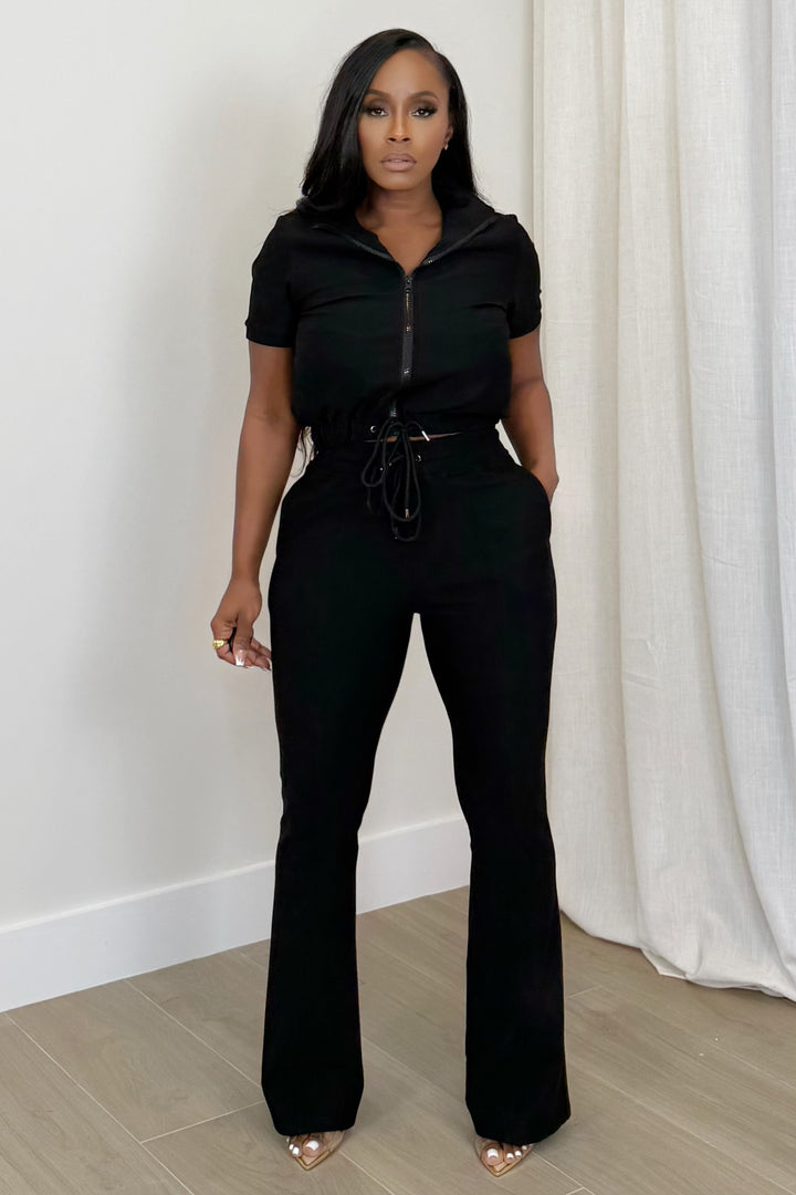 The Street Luxe Jogger Pant Set (Black)