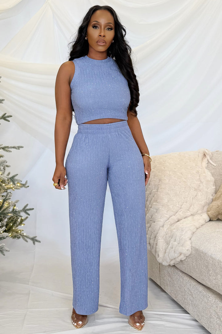 Shimmer Lounge Pant Set