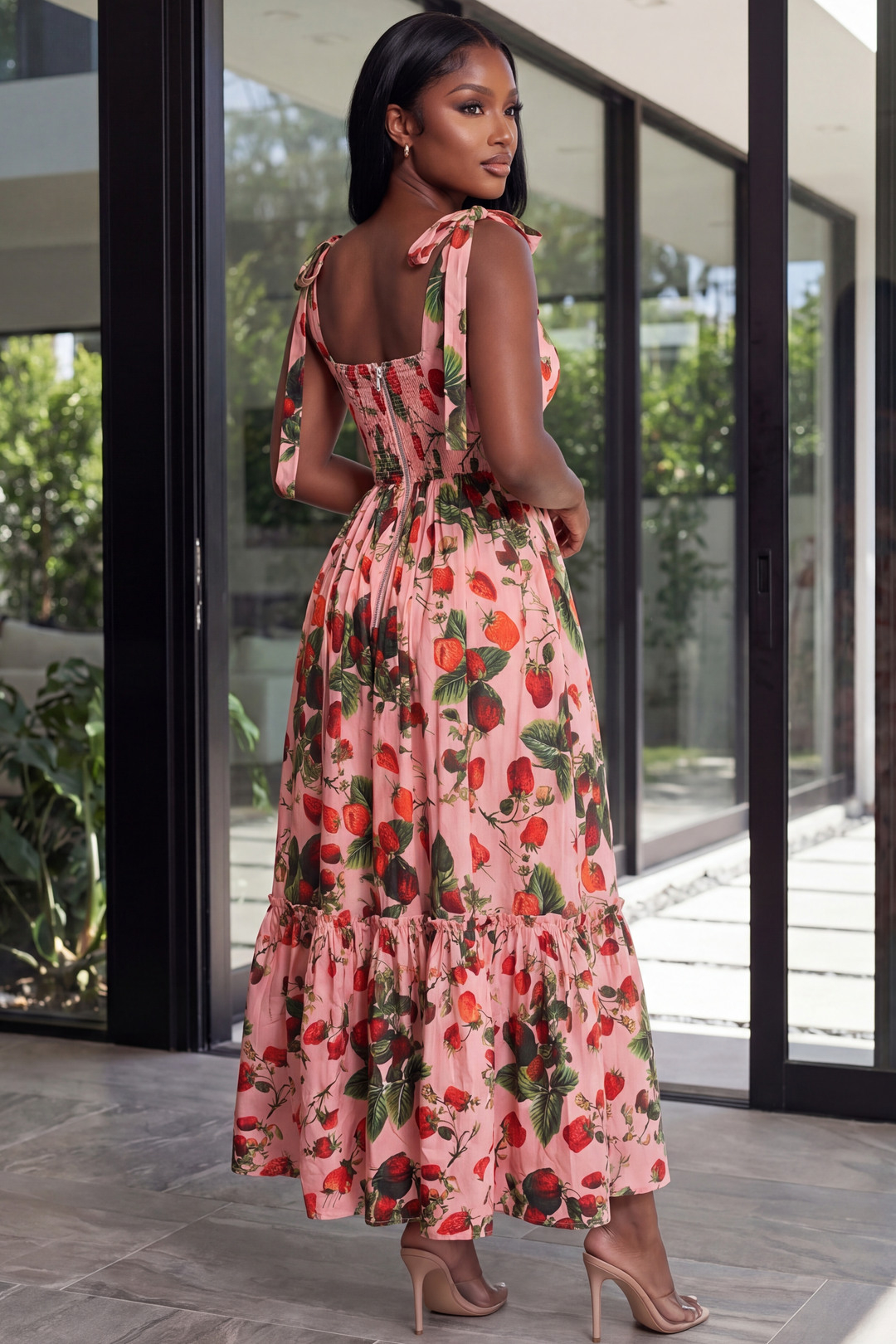The Berry Bliss Midi Dress [Multi]
