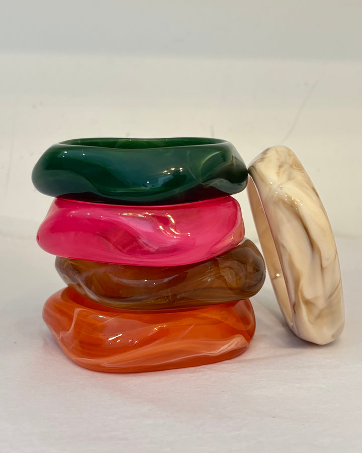 The Chroma Swirl Resin Bangles