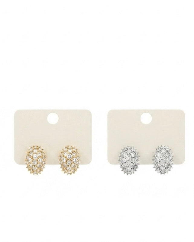 Diamond Crescent Studs
