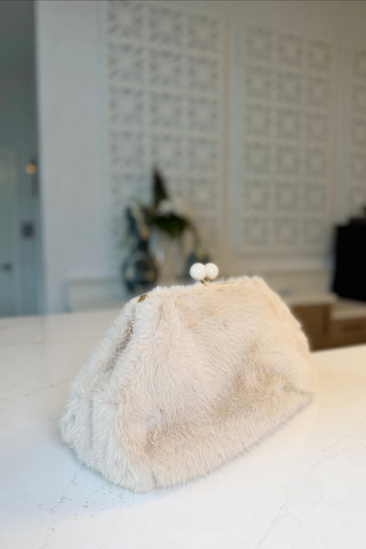 Faux Fur Inspired kisslock Bag