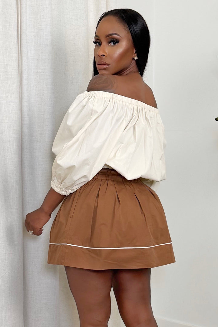 Modern Muse Skort [Caramel]