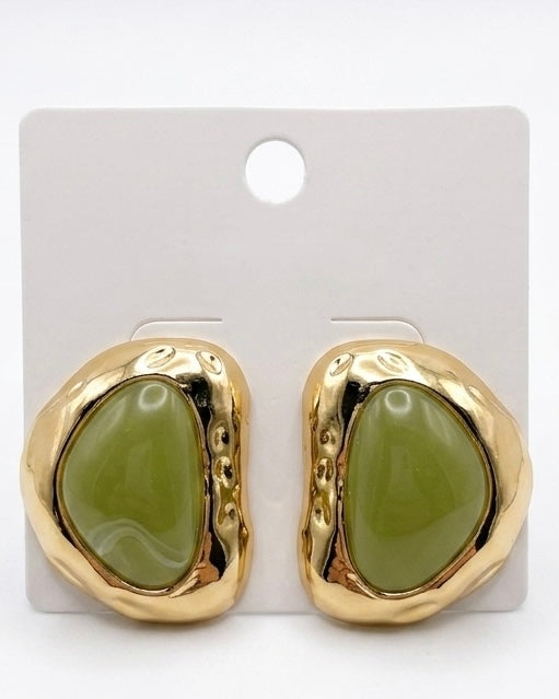 Artisan Nugget Stone Earrings
