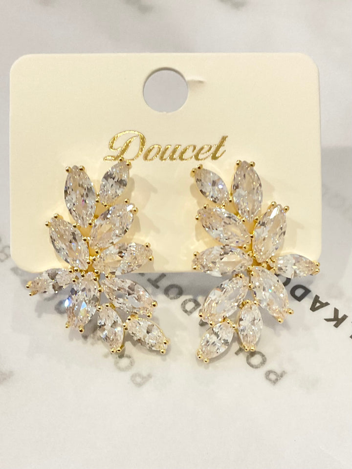 Marquise cubic zirconia flower Cluster