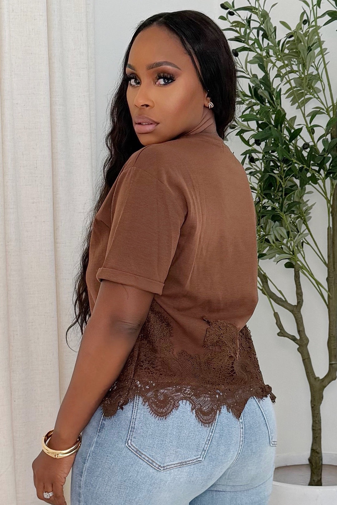 The Lace Trim Tee