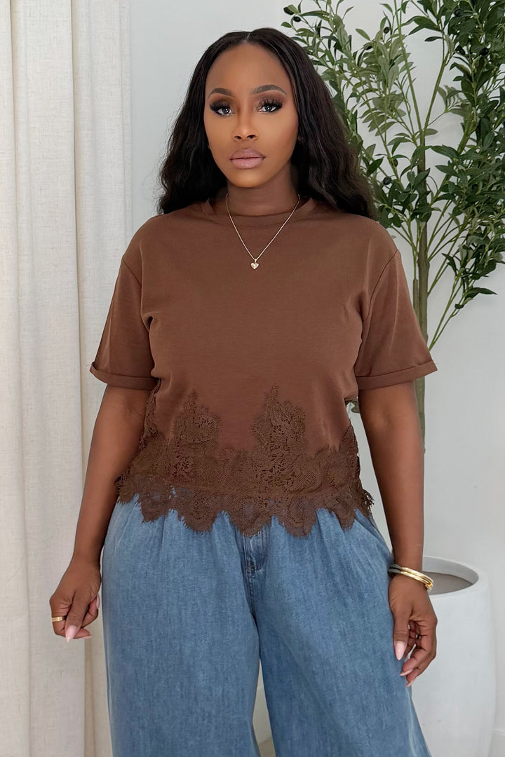 The Lace Trim Tee