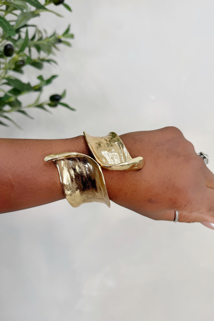 Layered Cuff Bracelet (Gold)