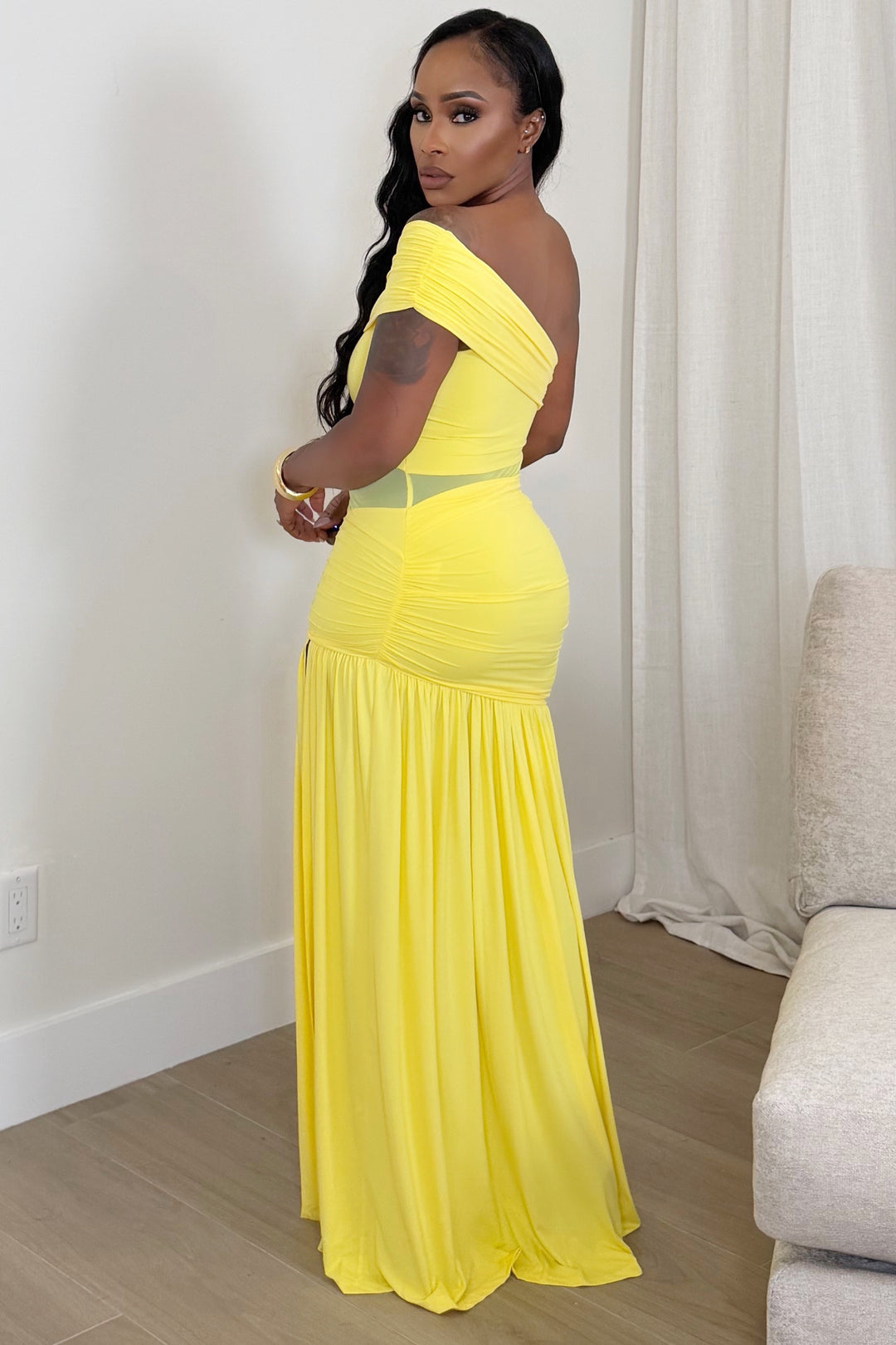 Golden Hour Goddess Maxi Dress [Sunshine Yellow]