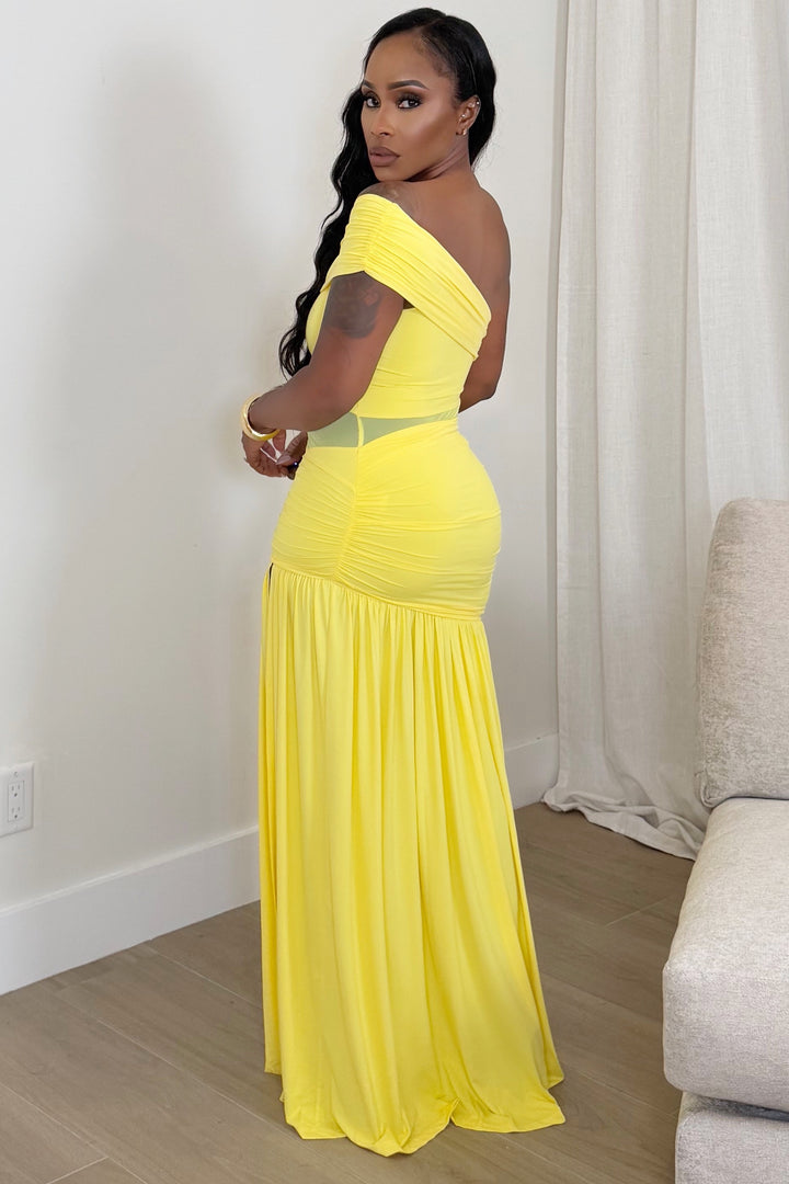 Golden Hour Goddess Maxi Dress [Sunshine Yellow]