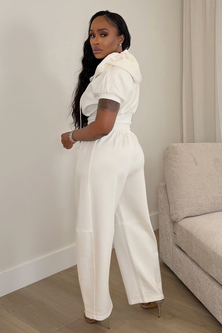 Easy Luxe Barrel &  Hoodie Set [Ivory]