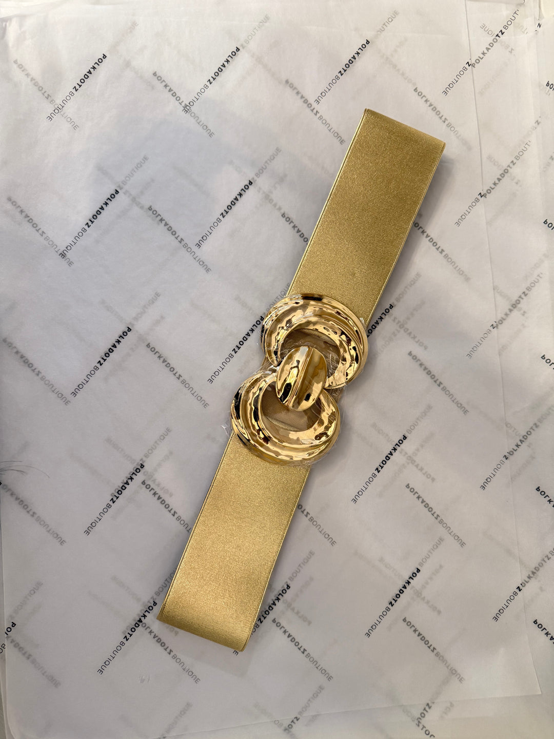 Double circle Gold Hook Belt