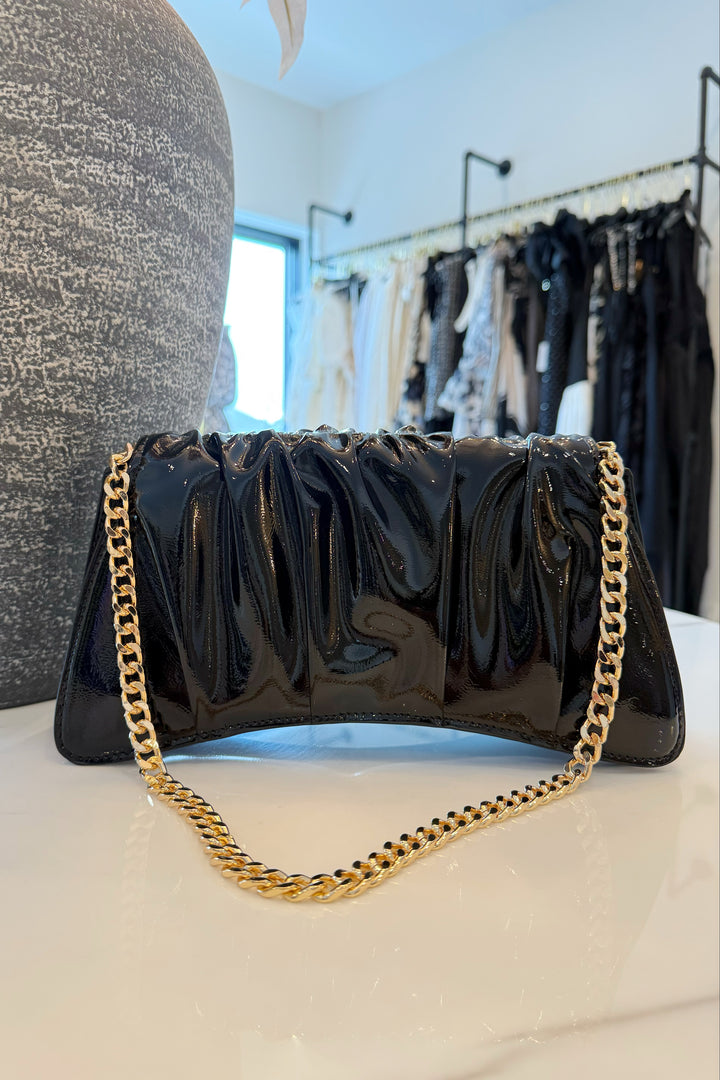 Amara Faux Patent Leather handbag