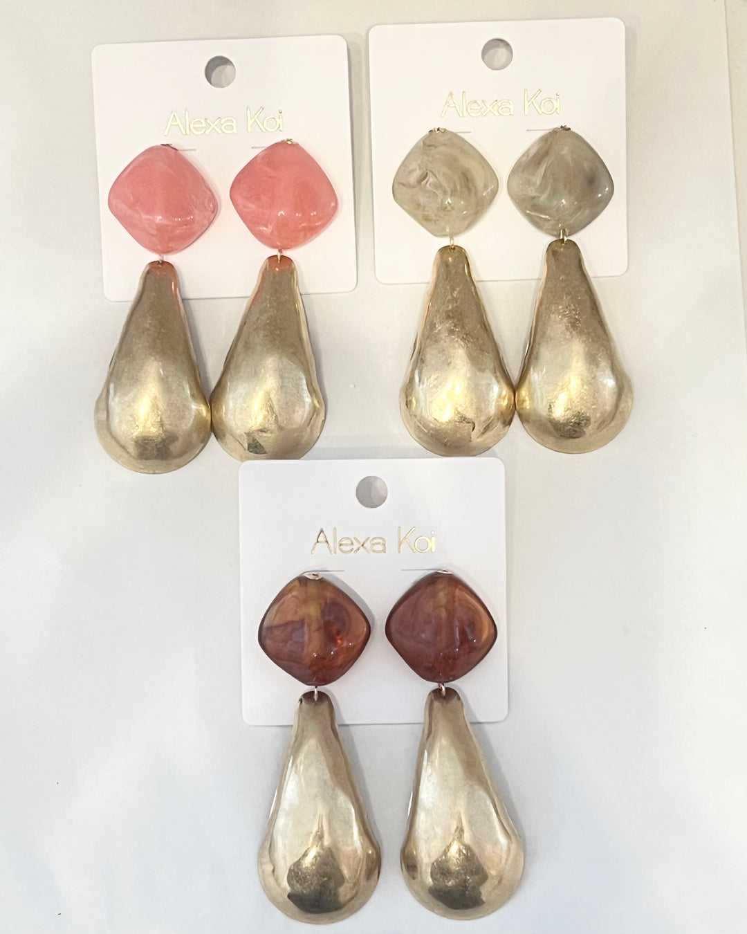 Resin Drop earrings