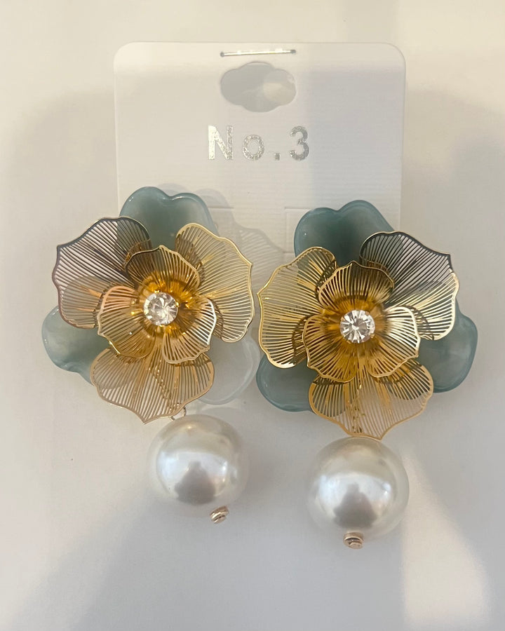 Petals &amp; Pearls earrings