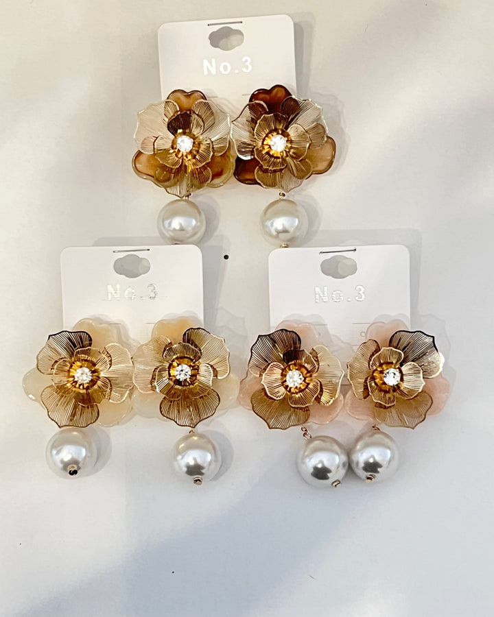 Petals &amp; Pearls earrings