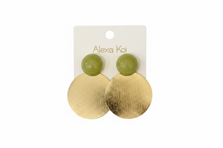 The Paloma Brushed Disk Earrings