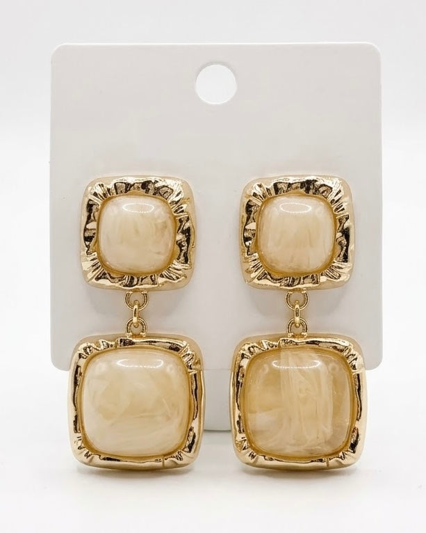 The Retro Cushion Cabochon Drops