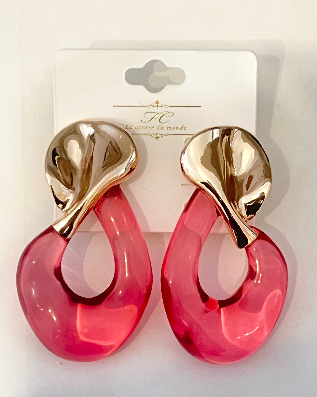 The infinity twist drop earrings