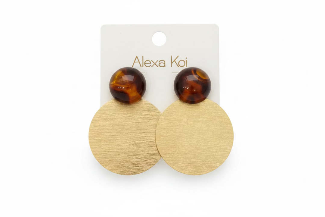 The Paloma Brushed Disk Earrings