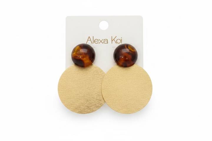 The Paloma Brushed Disk Earrings