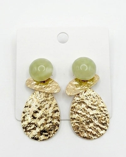 Gilded Texture Stone Drops
