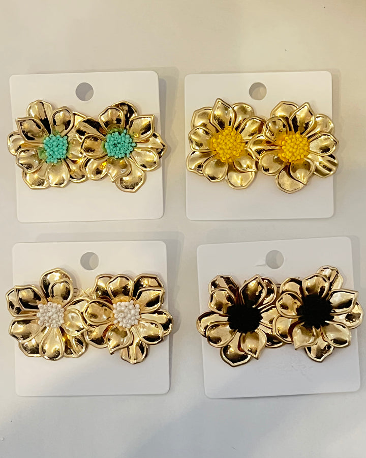 Tropic Dahlia Stud Earrings