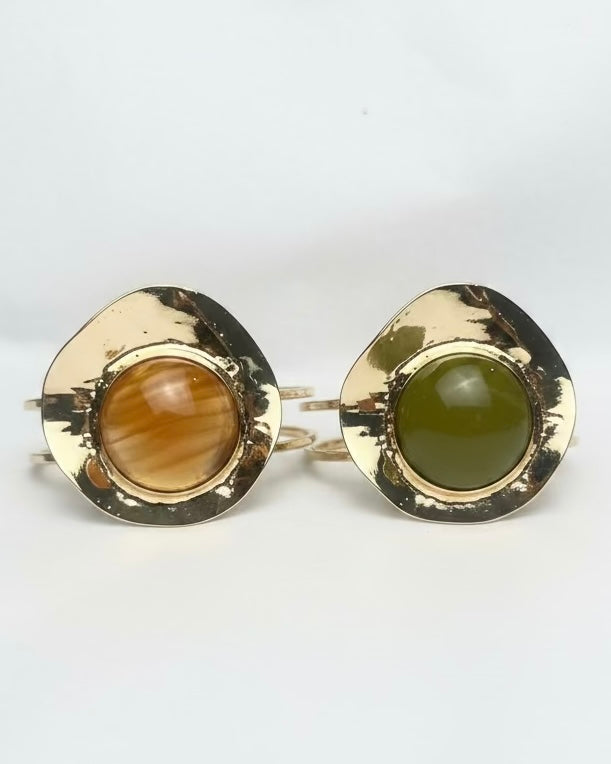 The Aegean Stone Statement Cuff