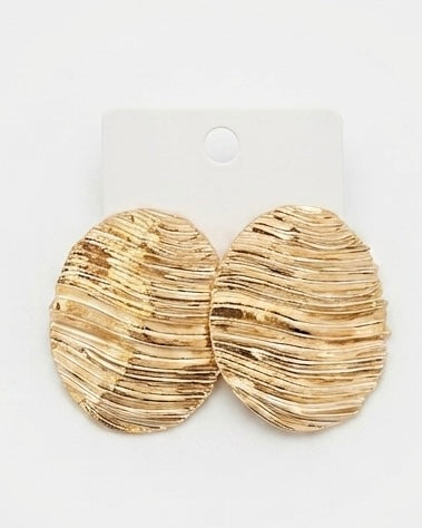 Golden Ruffle Earrings
