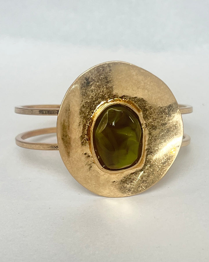 The Aegean Stone Hinged Cuff