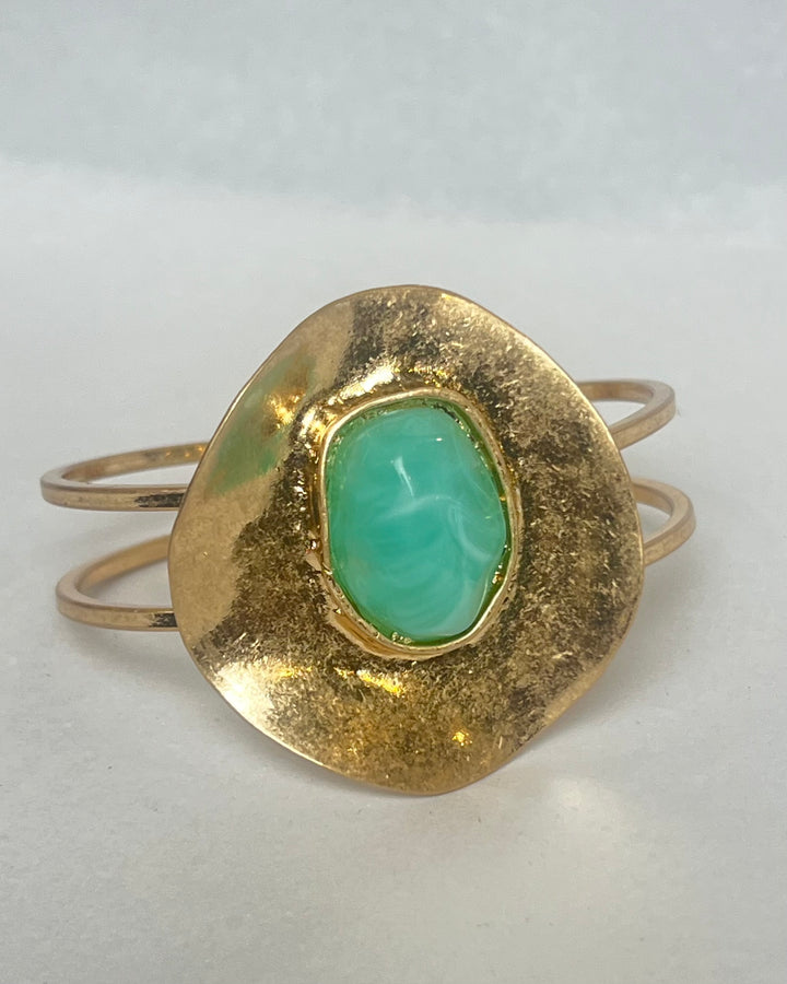The Aegean Stone Hinged Cuff