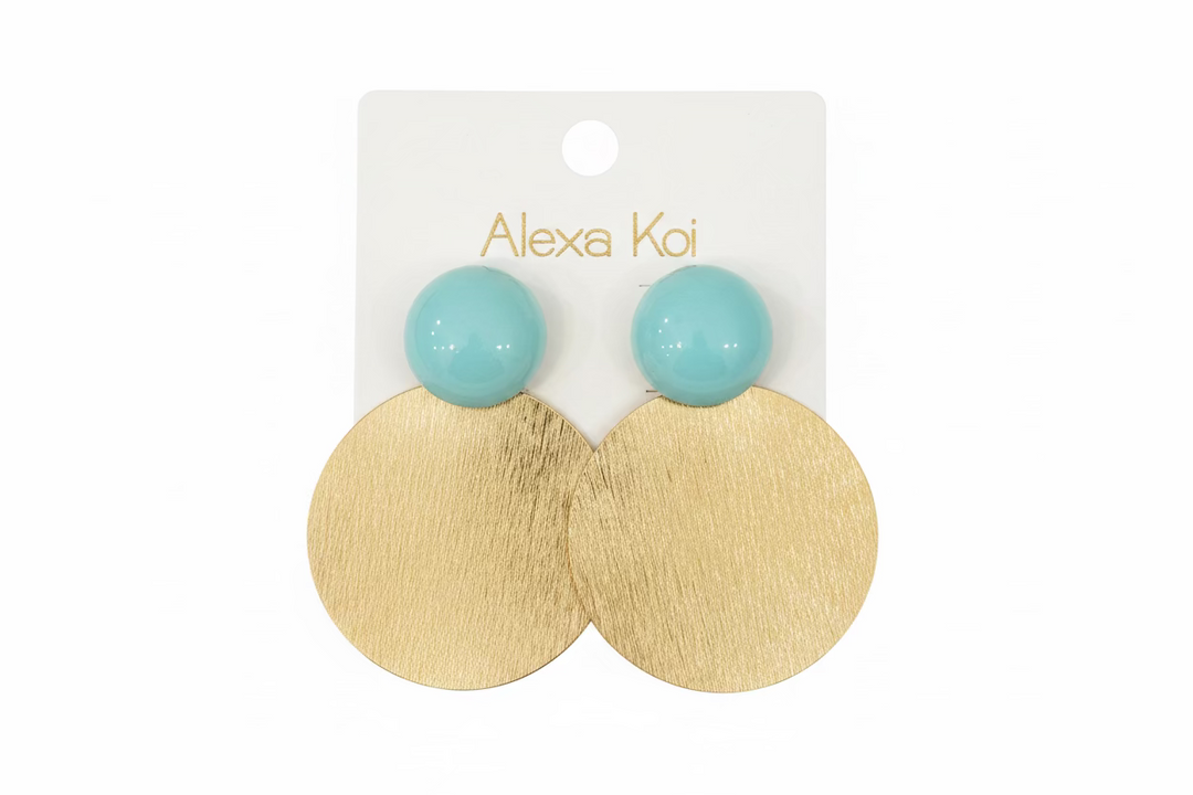 The Paloma Brushed Disk Earrings