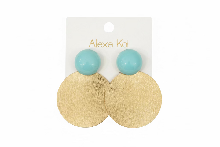 The Paloma Brushed Disk Earrings