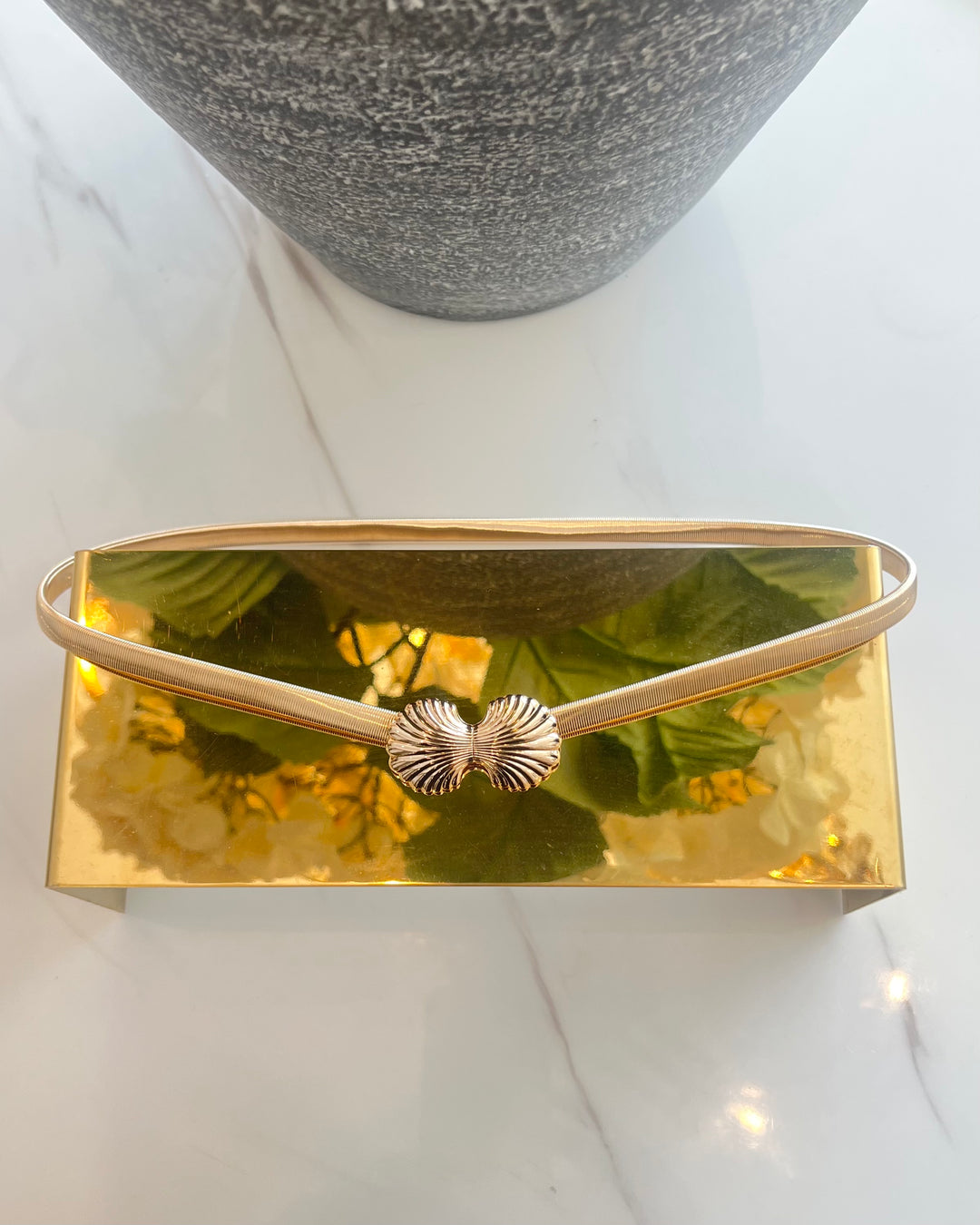 The Marina Metallic Belt [Gold]